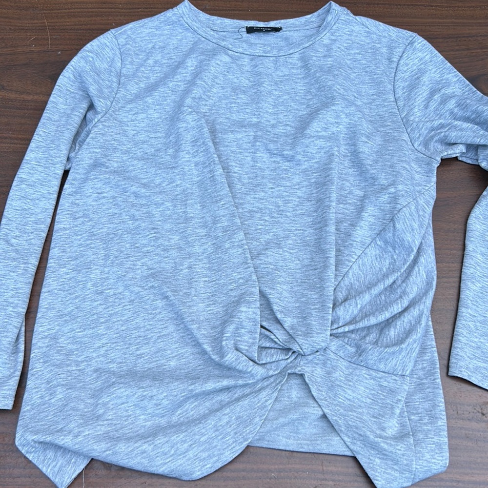 Knot front sweater